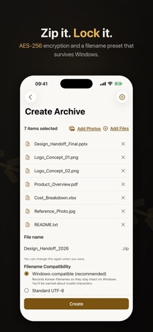 Zipda: Unzip & Zip Files Screenshot 5 of 6