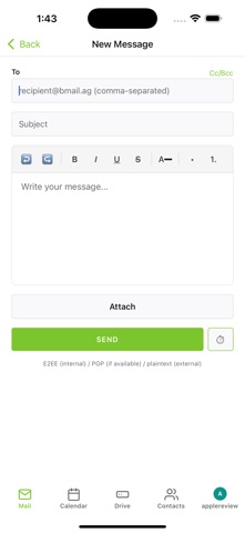 Bmail — Encrypted Email Screenshot 3 of 6