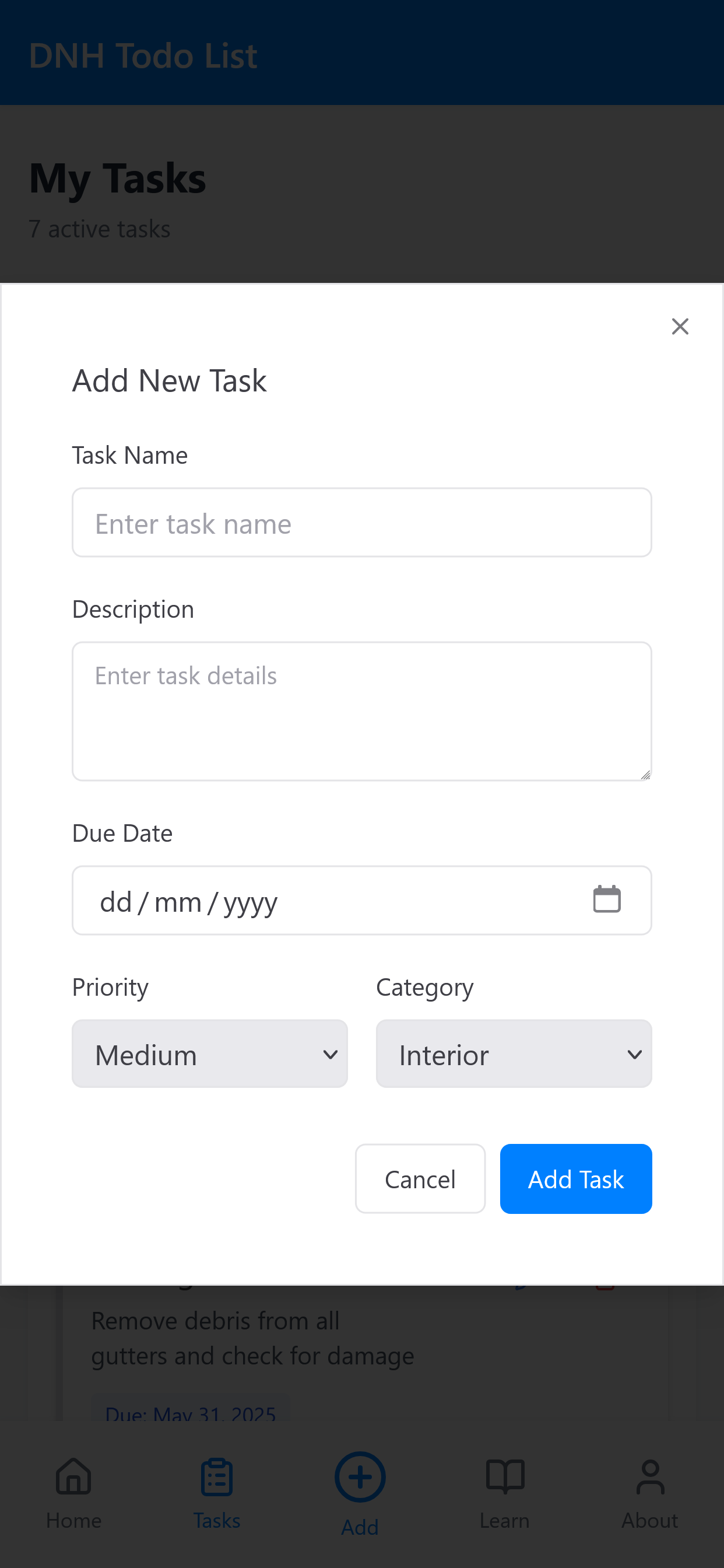 Home To-Do List & Inspection