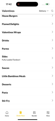 Valentinos Redcar iPhone screenshot