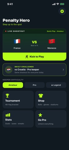 Penalty Hero: Shootout iPhone screenshot