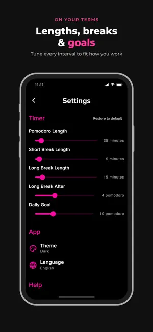 Pomodoro Timer: Focus & Work screenshot 4