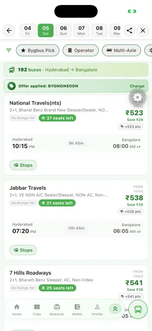 Bygbus - Bus Ticket Booking screenshot 2