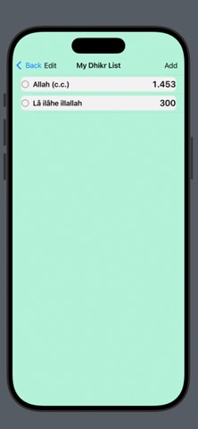 Dhikrmatic: Tasbeeh Counter iPhone screenshot