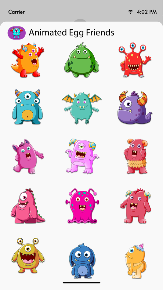 #3. Animated Cute Monsters (iOS) Podle: Neeraj .