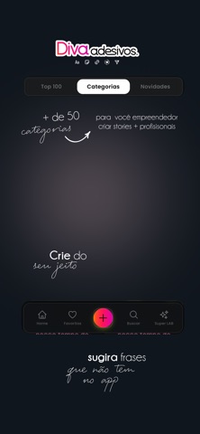 Diva Adesivos iPhone screenshot 2
