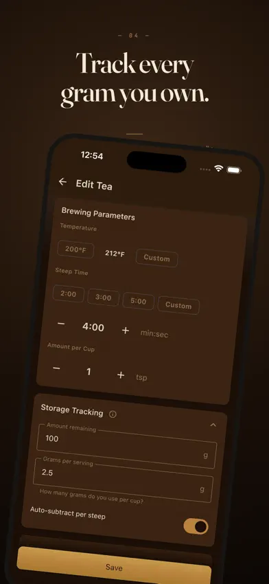 TeaCabinet - Tea Steep & Log screenshot 4