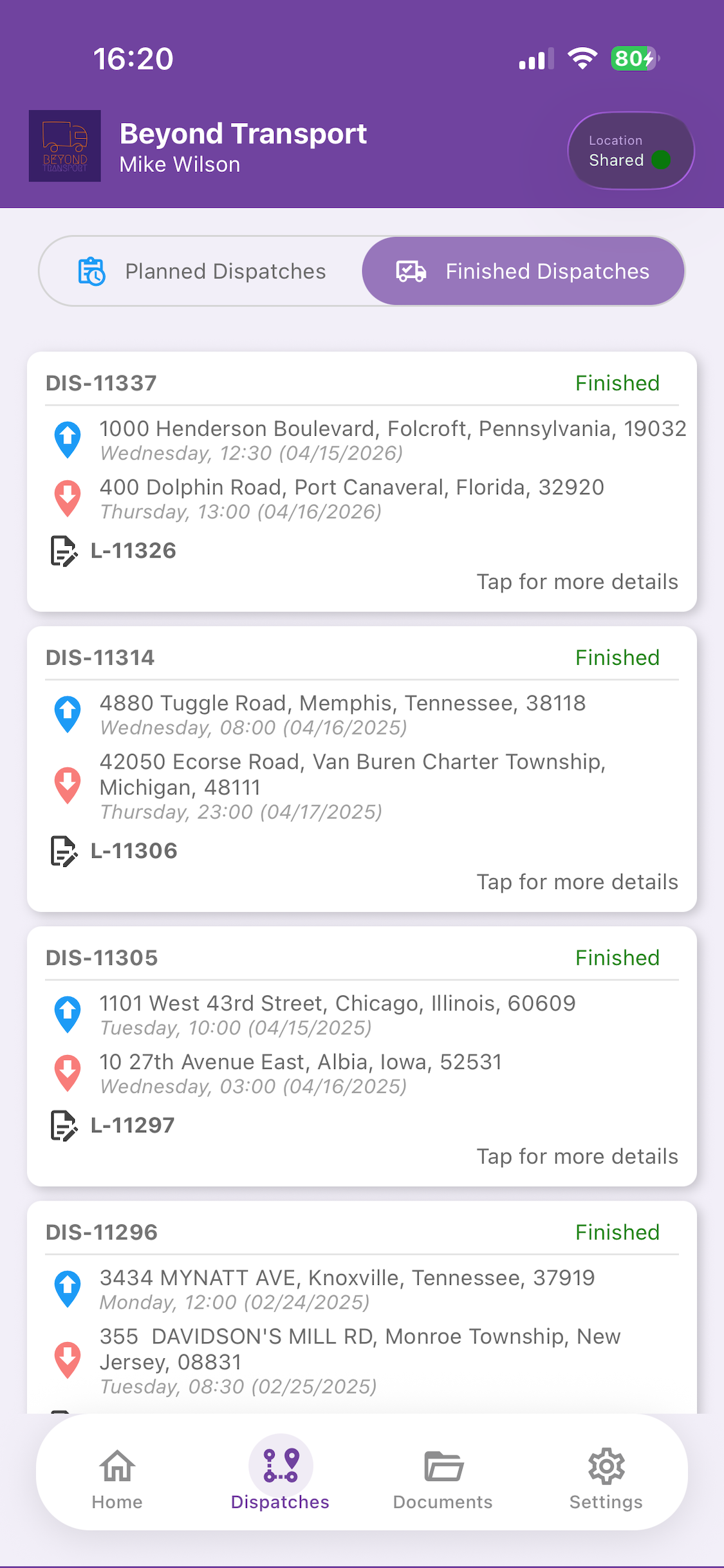 Beyond Transport: Driver App