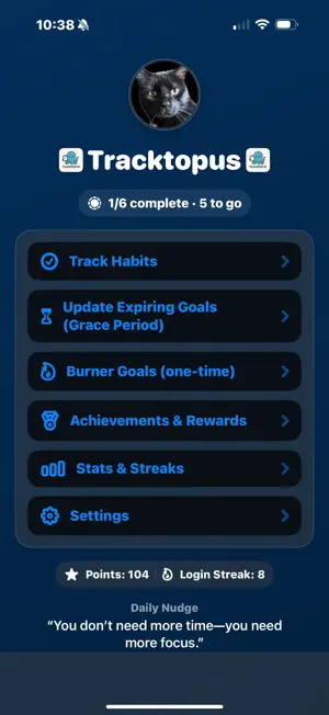 Tracktopus screenshot 1