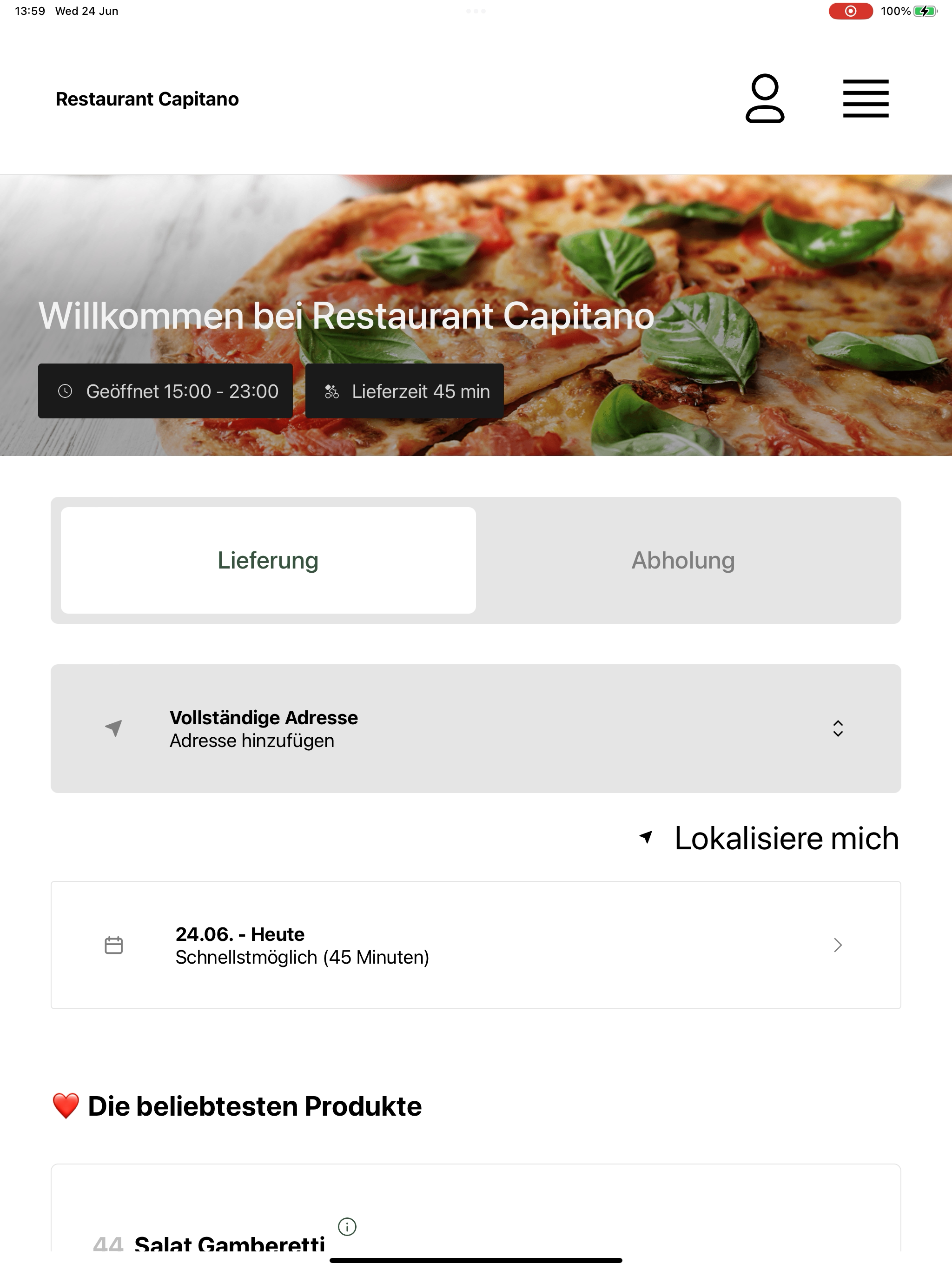 Restaurant Capitano screenshot 10