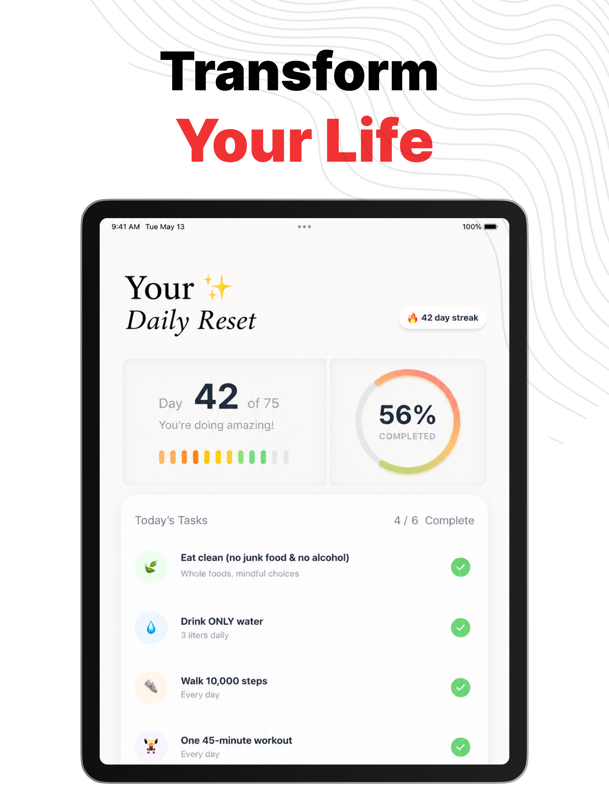 75 Soft : Habit & Goal Tracker