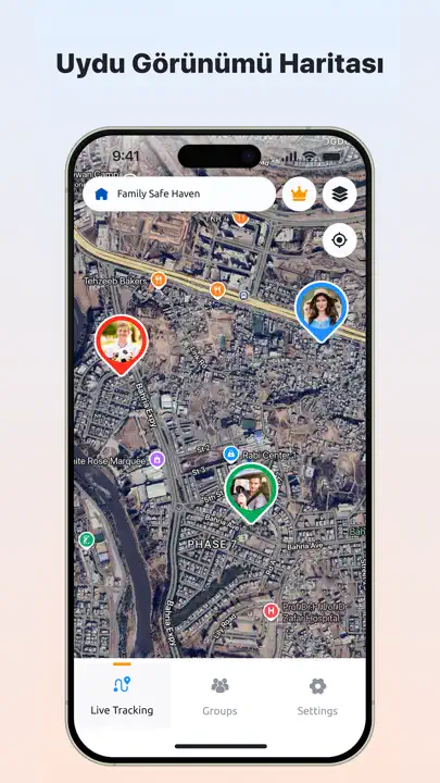 Telefon İzleyici, Aile Konumu iPhone Ekran Görüntüsü 5