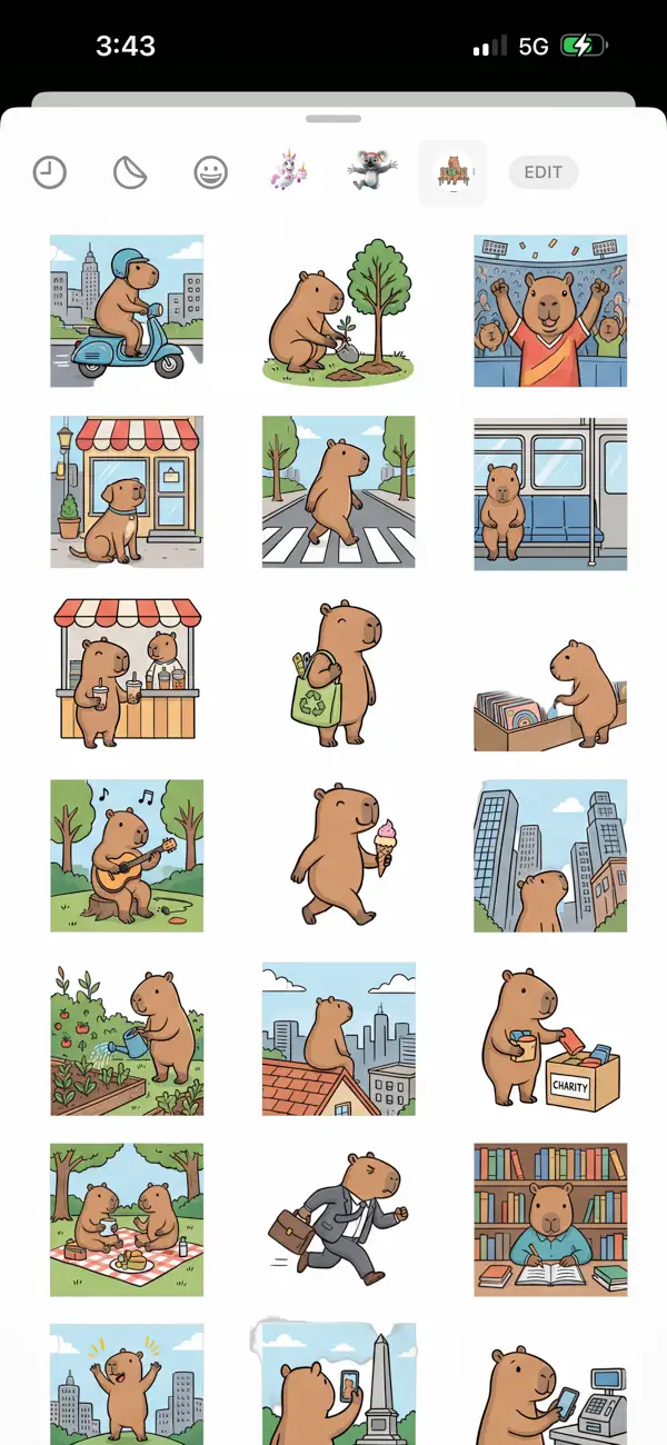 Screenshot #2 pour Daily Moments Stickers