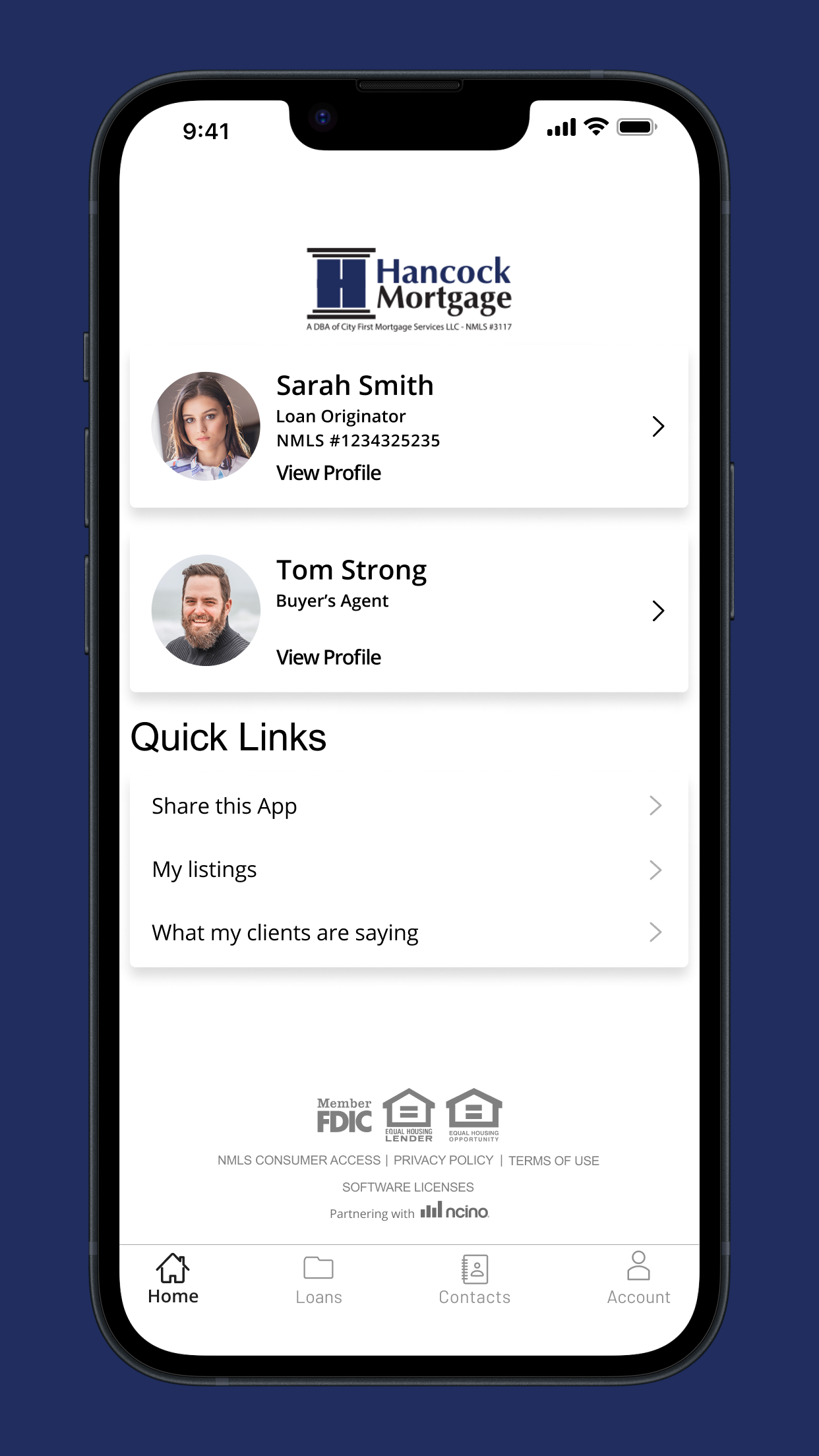 Hancock Mortgage App