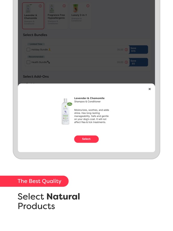 Groomit – On-Demand Grooming iPad screenshot 5 - Lifestyle app