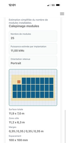 Calepinage Solaire Toiture screenshot