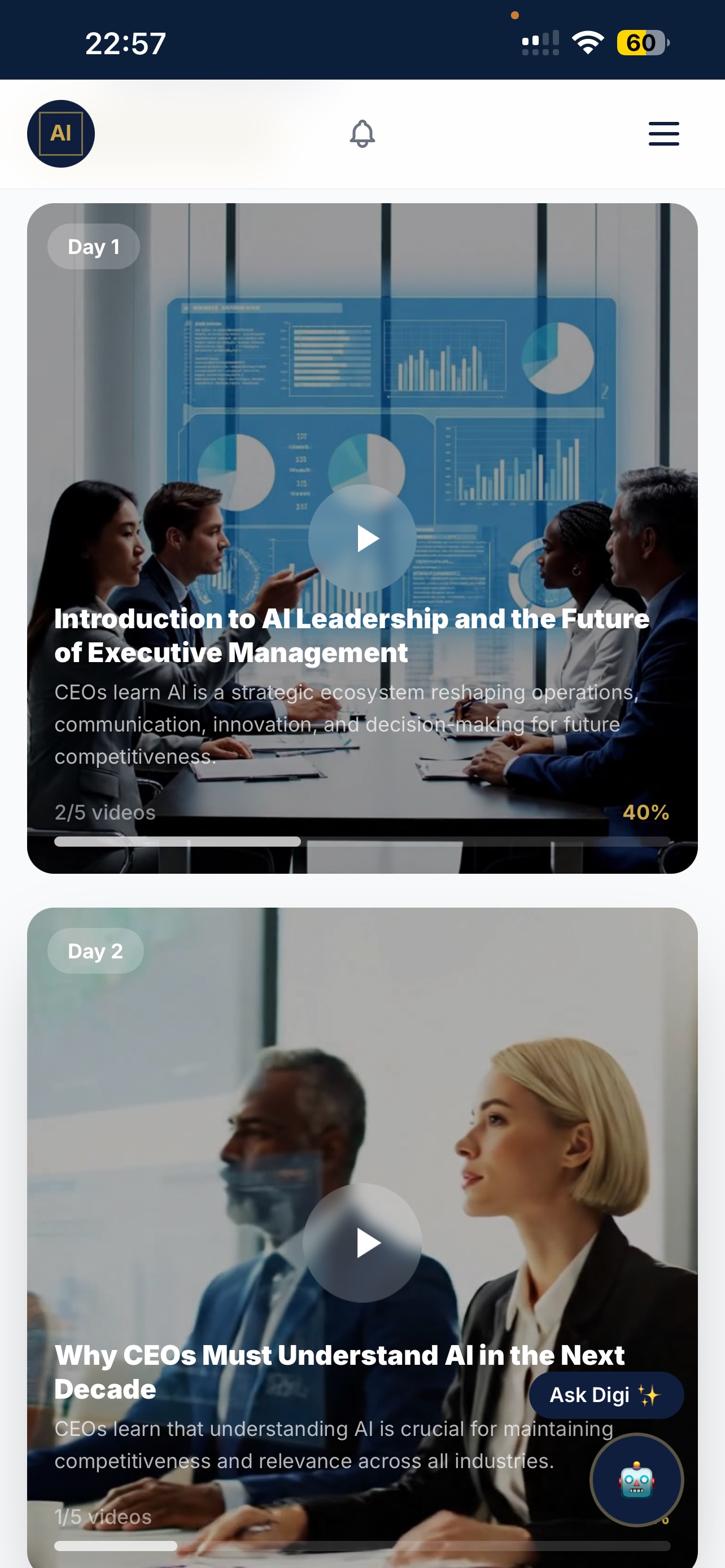 Screenshot 2 of Advanced AI Institute for CEOs
