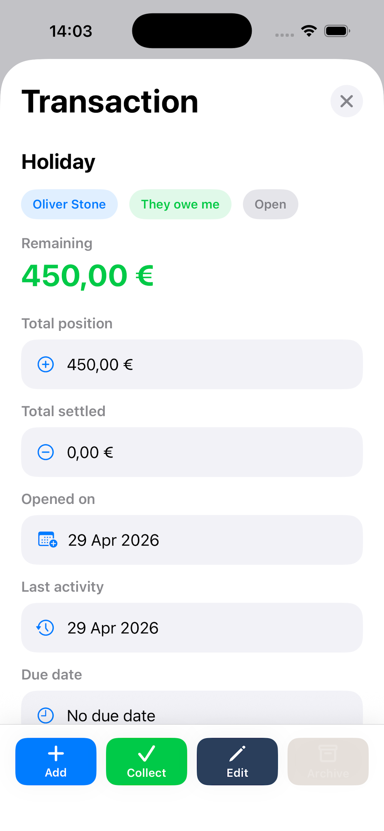 Lenxo - Credits & Debts screenshot 4