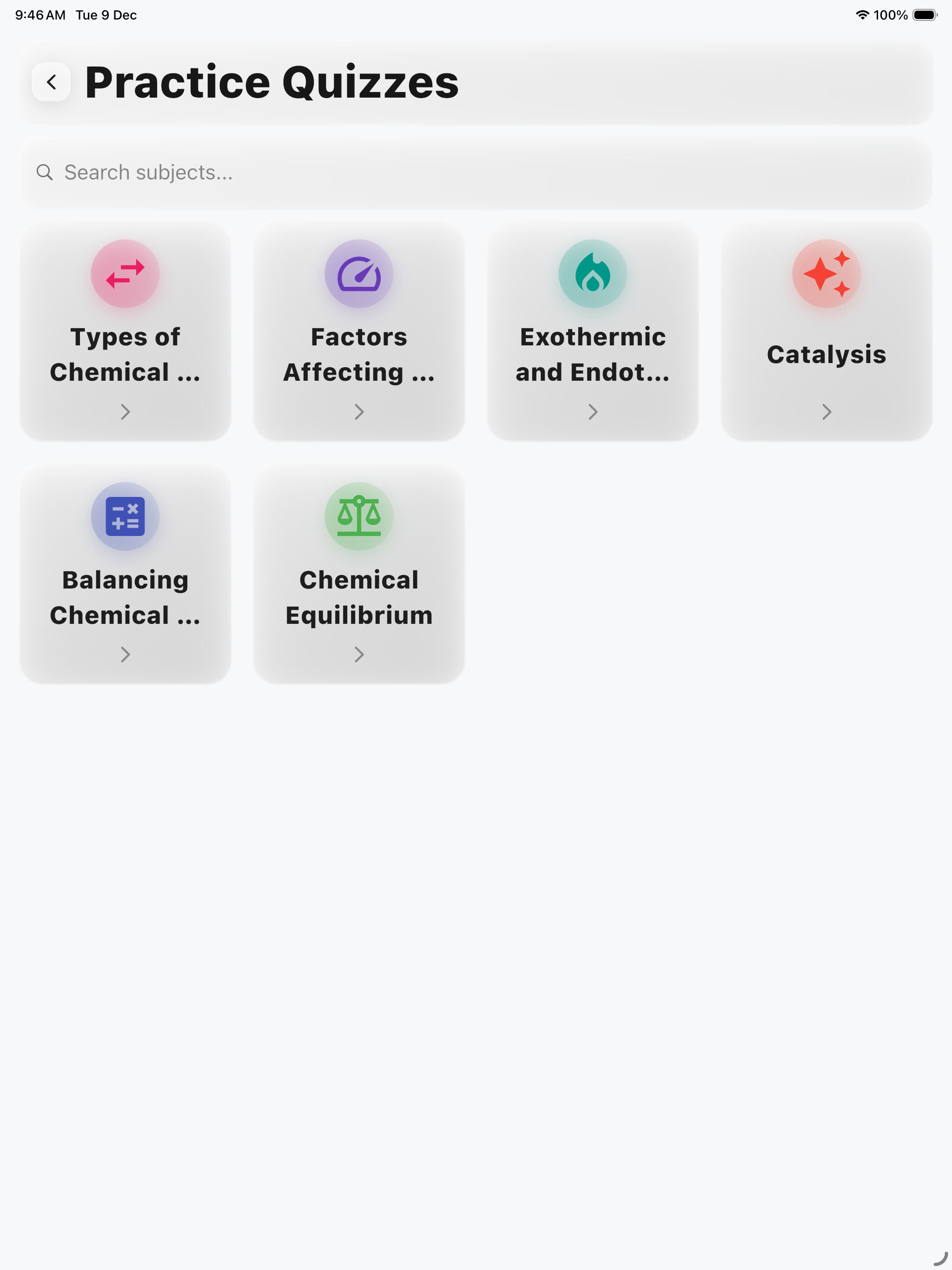 Chemistry Reaction Quiz Pro screenshot 8