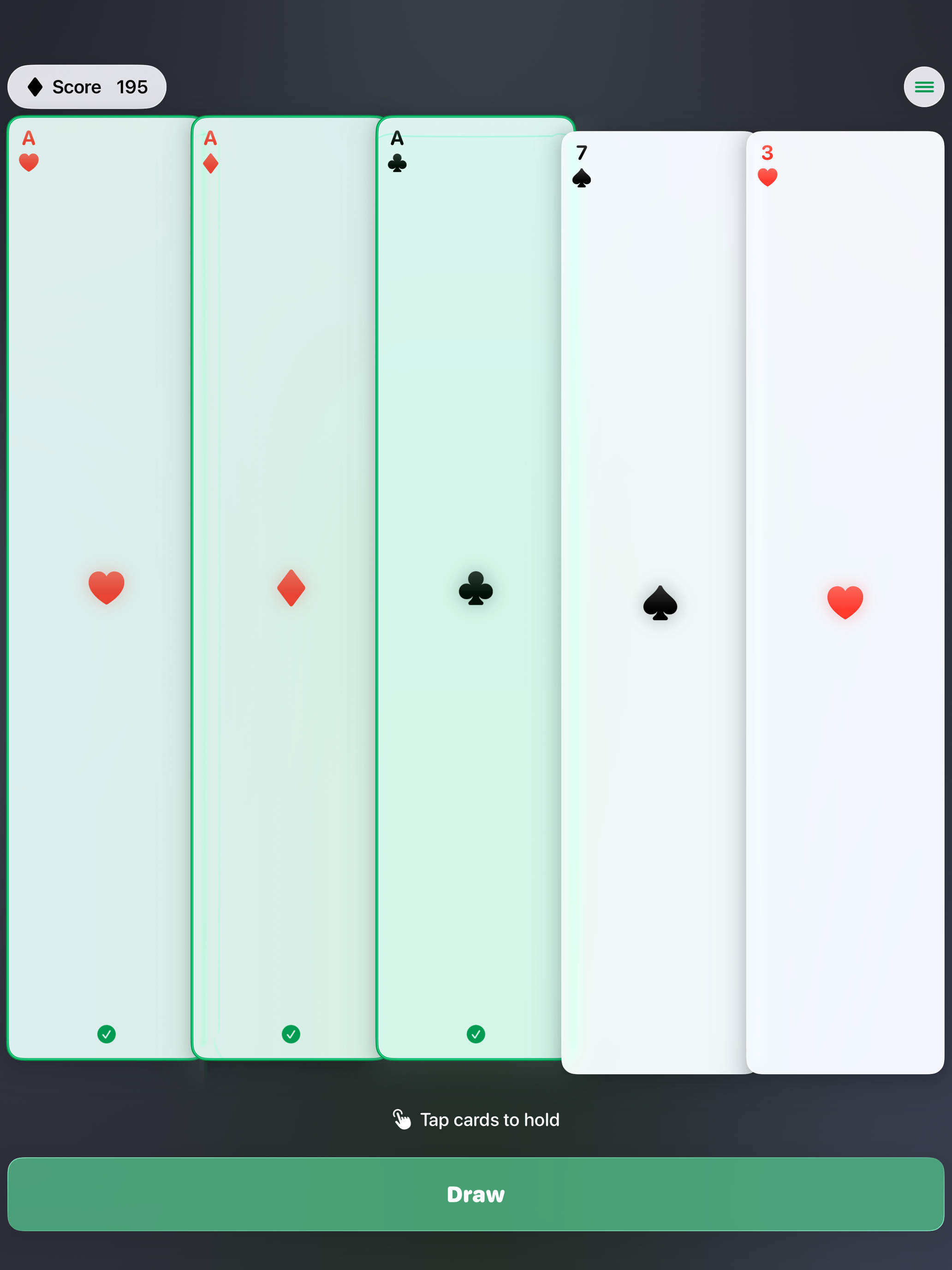 Simple Poker, Five-Card Draw screenshot 7