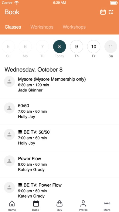 The Body Electric Yoga Company iPhone screenshot 2 - Health & Fitness app