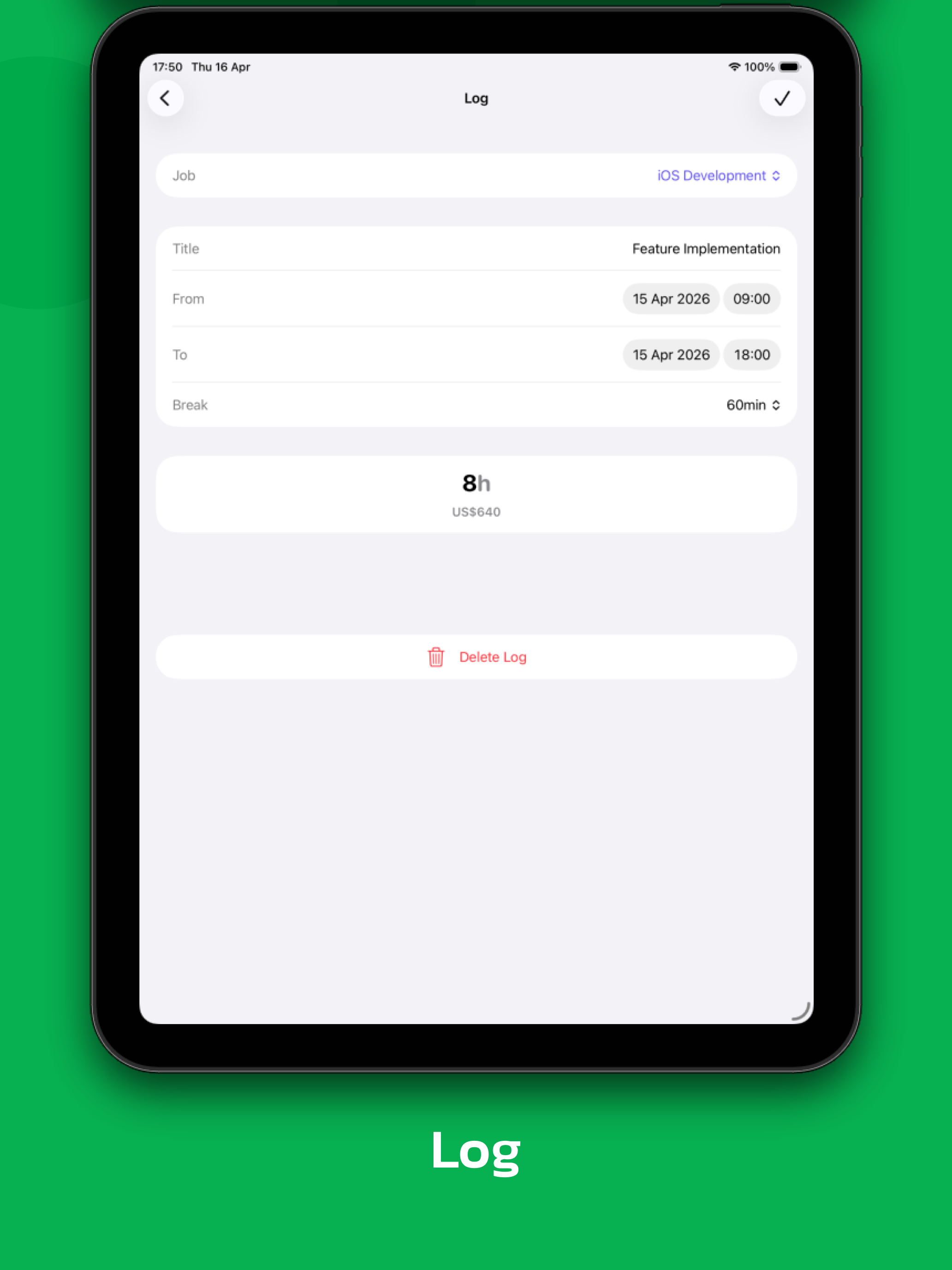 WorkLog: Time & Shift Tracker screenshot 9