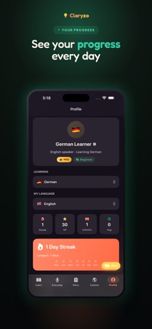 Claryzo: Learn Languages Fast Screenshot 6 of 7
