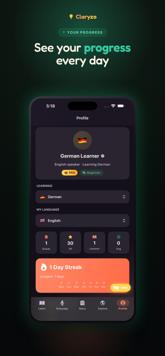 Claryzo - Learn Language Screenshot 6 of 7