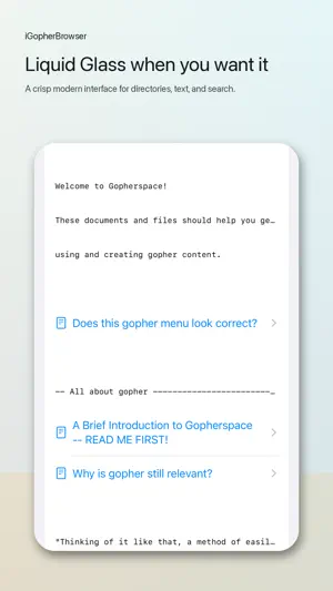 iGopherBrowser screenshot 3