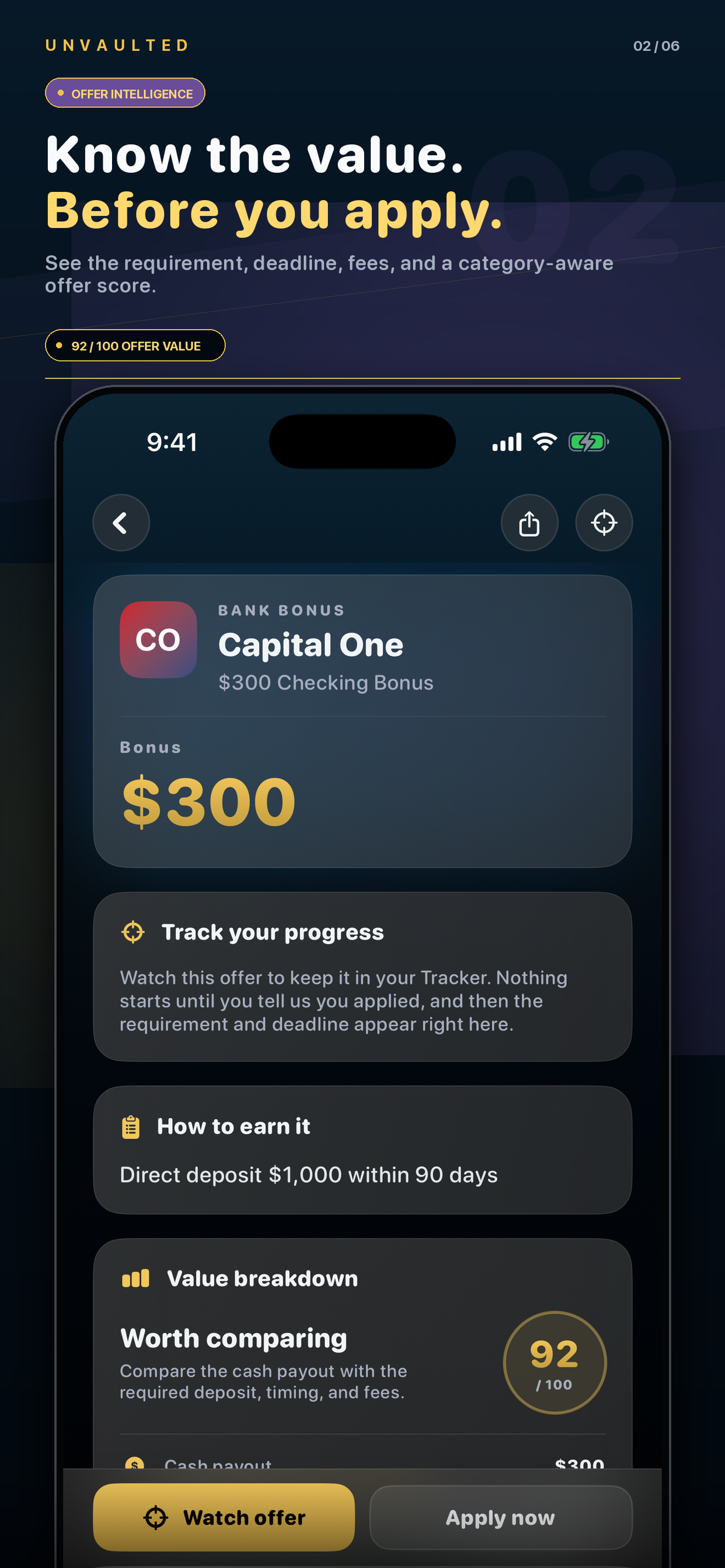 Unvaulted: Sign-Up Bonuses screenshot 2