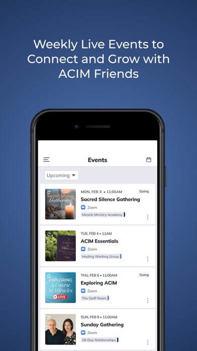 Screenshot 1 of Circle of Atonement Community App
