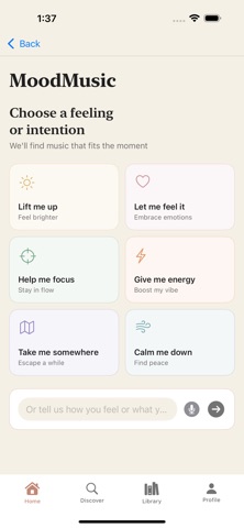 Mood With Music iPhone screenshot