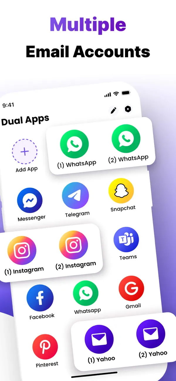 #2. Dual Apps – Multiple Accounts (iOS) 作者: Yash Baraiya