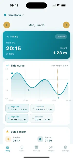 TideMate: Tides & Fishing iPhone screenshot 1