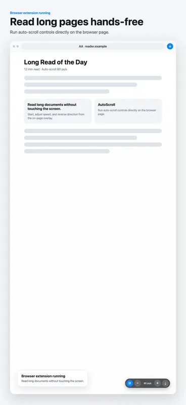 Browser用オートスクロール screenshot 2 of 3