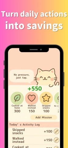 Setomy–Action-Based Saving App screenshot