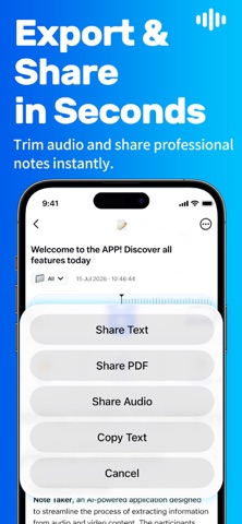Voice Recorder-AI Note Taker iPhone screenshot