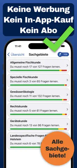Screenshot von Fischerfragen Schleswig-Holst. auf dem iPhone 3
