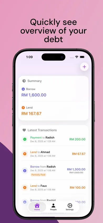 Hutang: Log Your Debt screenshot 4