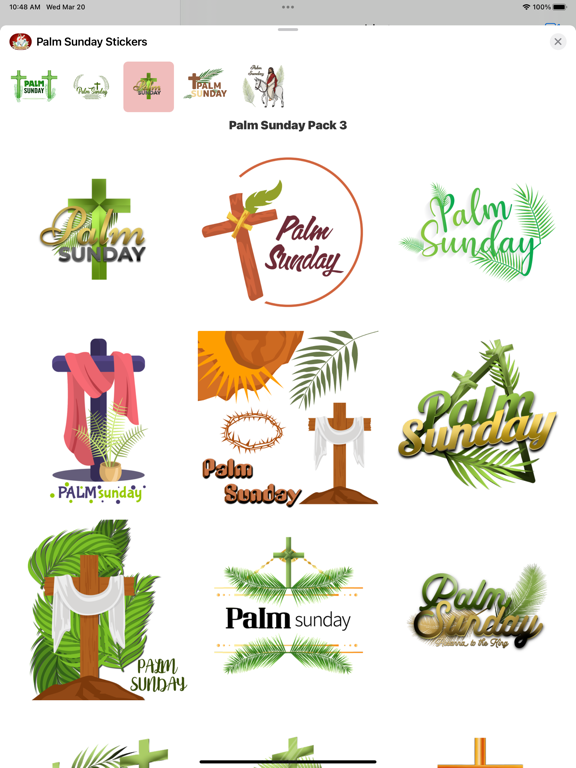 Screenshot #6 pour Palm Sunday Stickers
