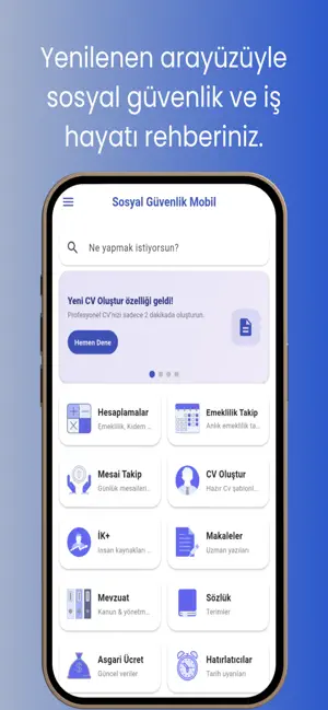 Sosyal Güvenlik Mobil iPhone screenshot 1