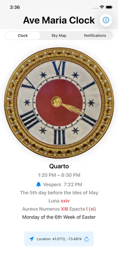 Ave Maria Clock screenshot 1