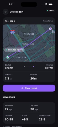 Revv: Drive Tracker Screenshot 2 of 5
