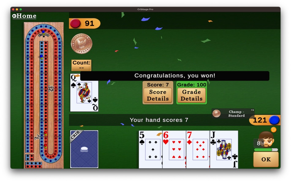 #7. Cribbage Pro, Classic Cribbage (macOS) 由: Fuller Systems, Inc.