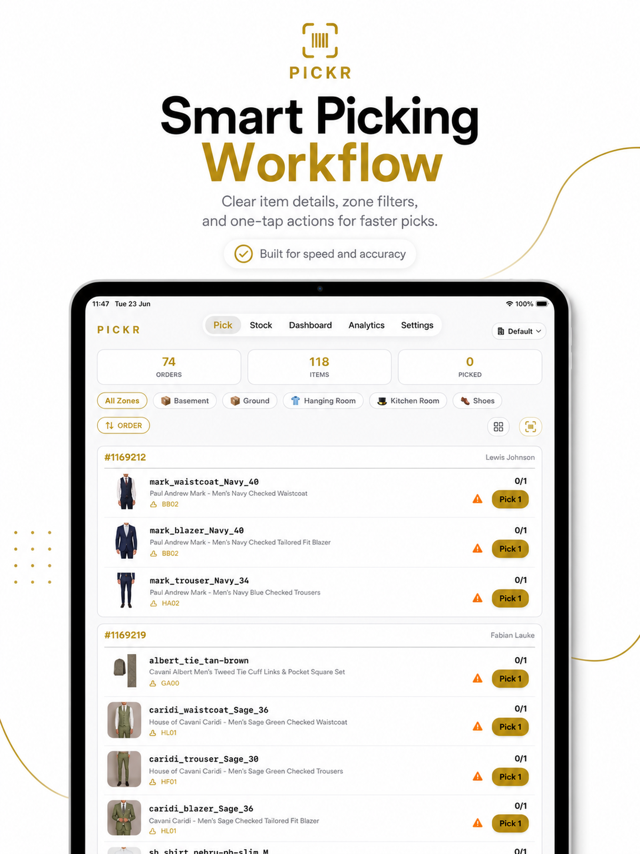Pickr - Warehouse Picking