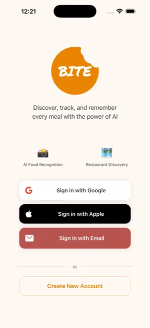 Bite: A Food Journal screenshot 1