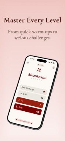 Muzukashii: Focus Sudoku iPhone screenshot