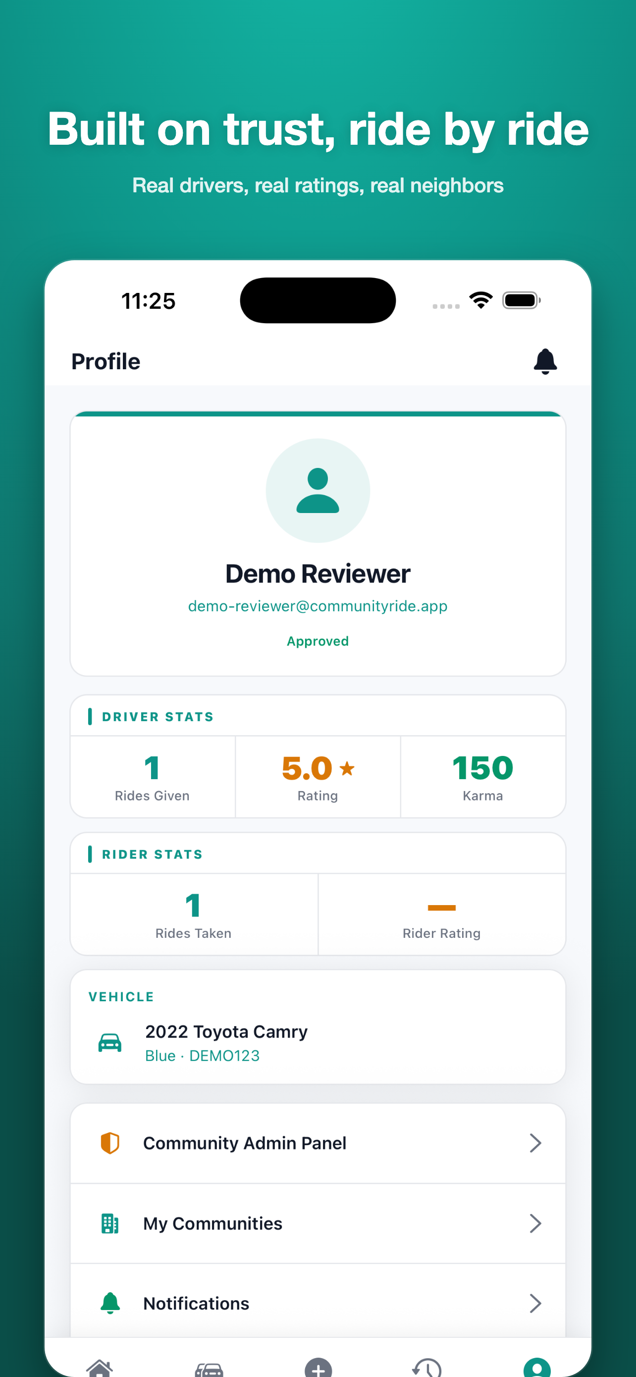 CommunityRide - Carpool App screenshot 3