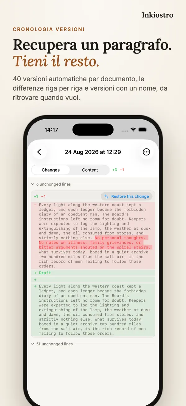 Schermata 3 di Inkiostro: Editor Markdown