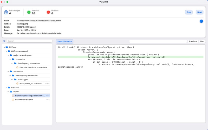 App screenshot